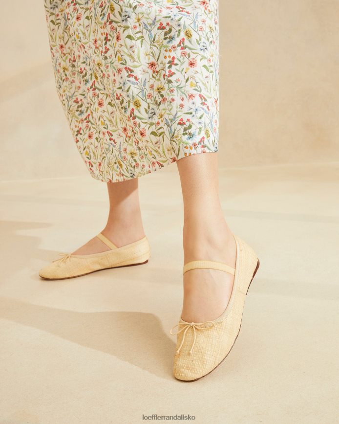 Kvinder Loeffler Randall leonie ballet flad naturlig sko P64XZ4302
