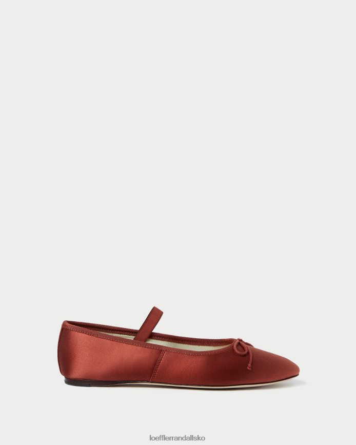 Kvinder Loeffler Randall leonie ballet flad terracotta sko P64XZ4310