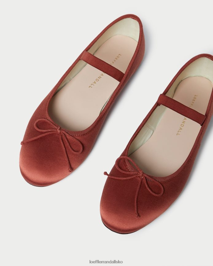 Kvinder Loeffler Randall leonie ballet flad terracotta sko P64XZ4310