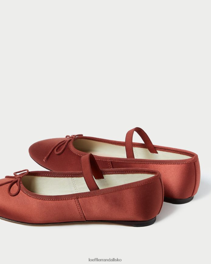 Kvinder Loeffler Randall leonie ballet flad terracotta sko P64XZ4310