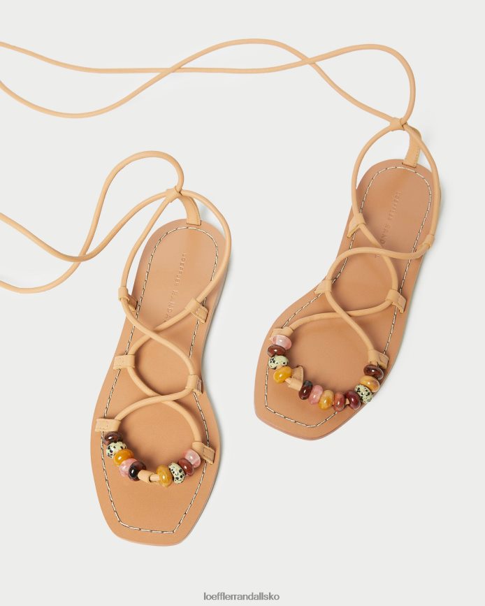 Kvinder Loeffler Randall Colleen knude sandal med snøre honning sko P64XZ4135