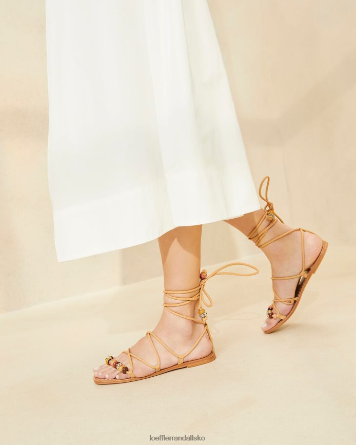 Kvinder Loeffler Randall Colleen knude sandal med snøre honning sko P64XZ4135