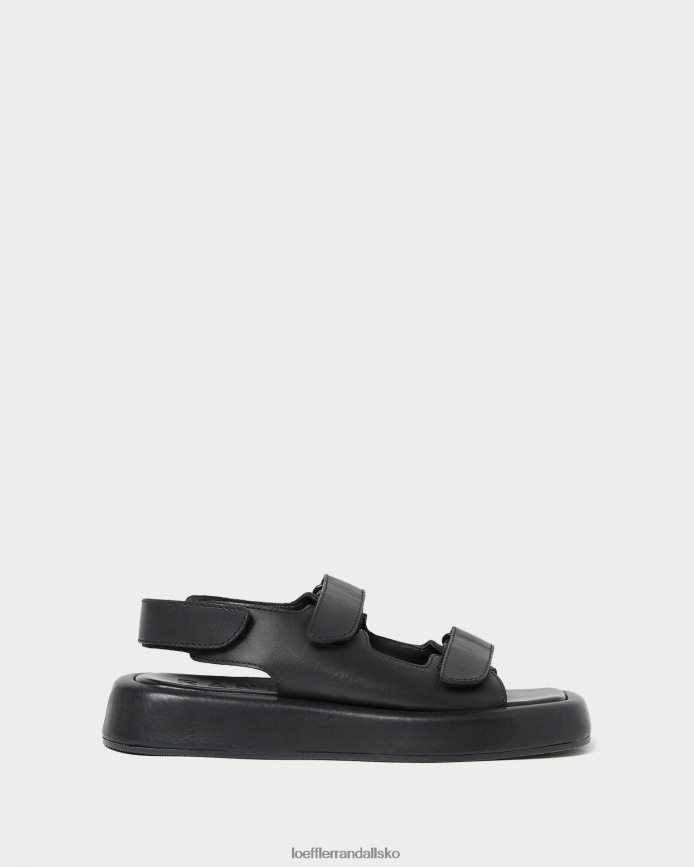 Kvinder Loeffler Randall blaise platform sandal sort sko P64XZ4133