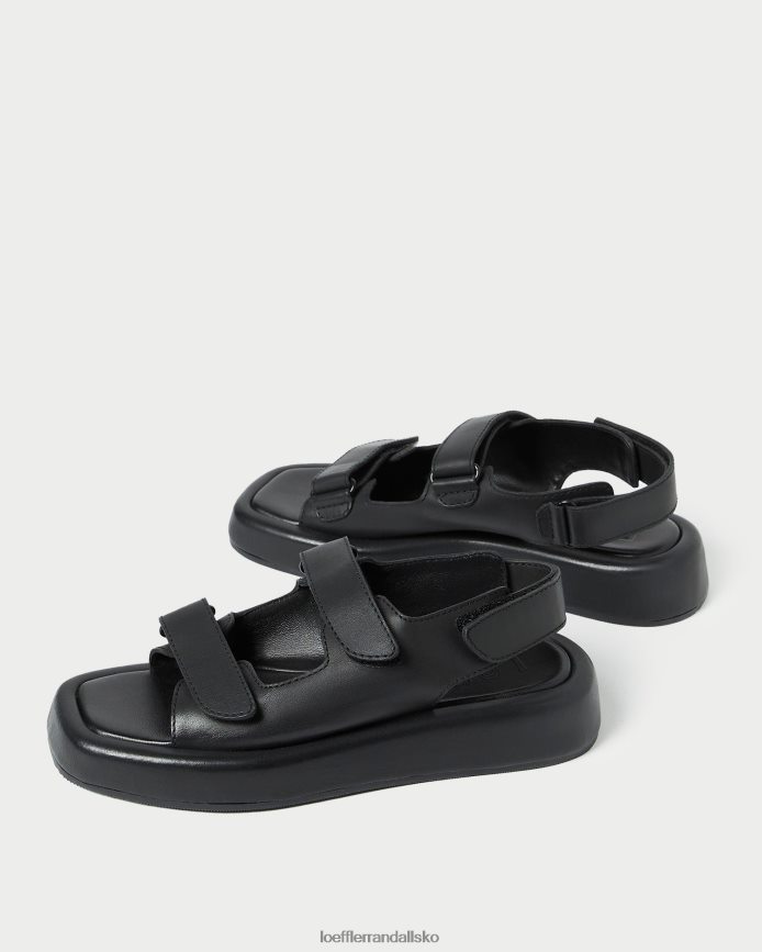 Kvinder Loeffler Randall blaise platform sandal sort sko P64XZ4133