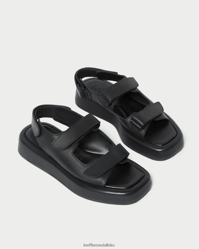 Kvinder Loeffler Randall blaise platform sandal sort sko P64XZ4133