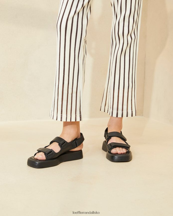 Kvinder Loeffler Randall blaise platform sandal sort sko P64XZ4133