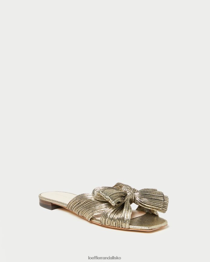 Kvinder Loeffler Randall daphne bue glidebane mørkt guld sko P64XZ4115