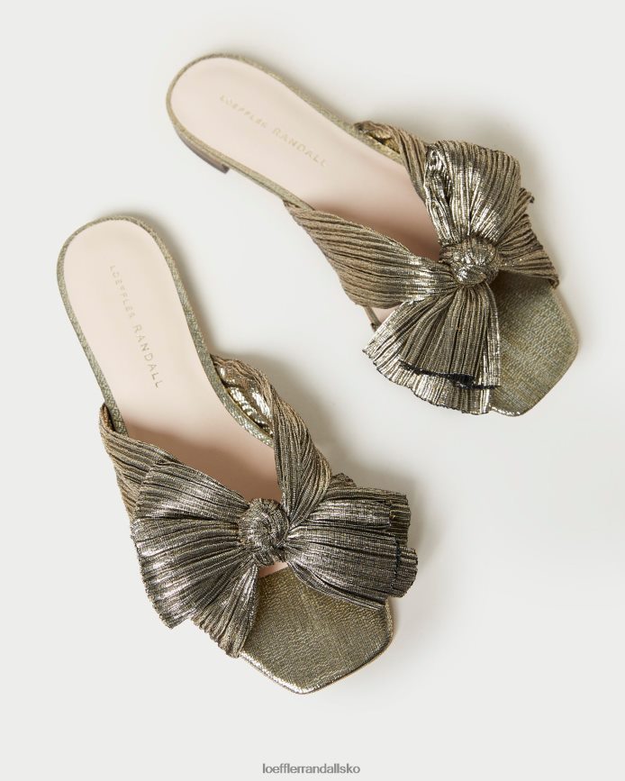 Kvinder Loeffler Randall daphne bue glidebane mørkt guld sko P64XZ4115