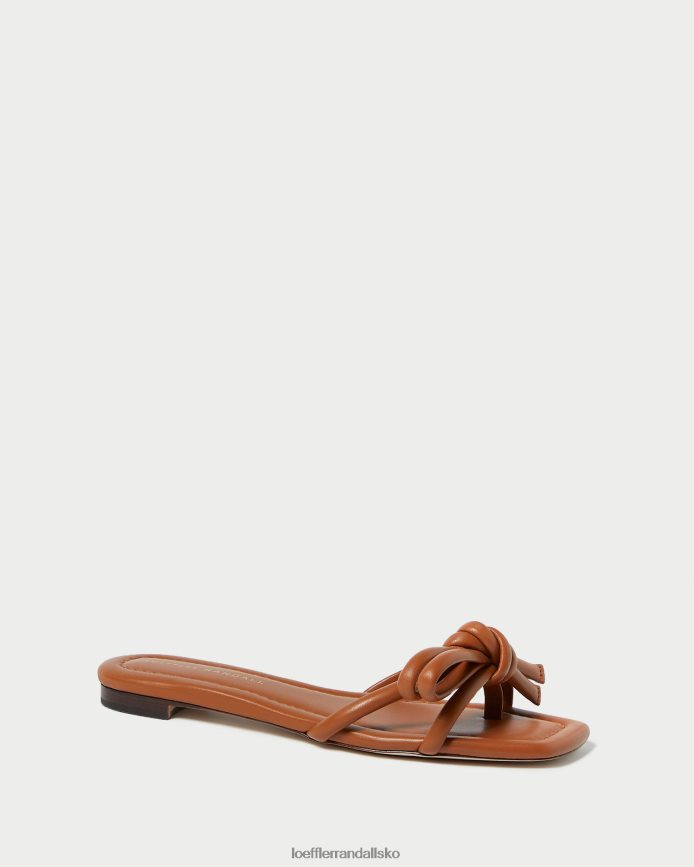 Kvinder Loeffler Randall hadley brun sløjfesandal tømmer sko P64XZ4119