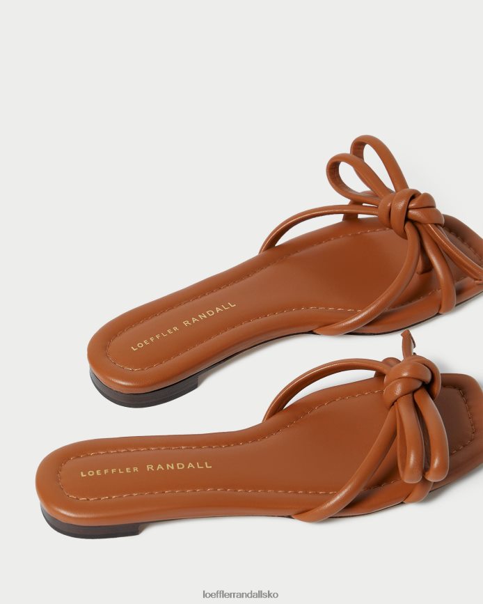 Kvinder Loeffler Randall hadley brun sløjfesandal tømmer sko P64XZ4119