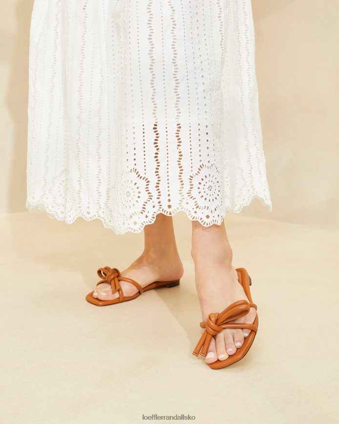 Kvinder Loeffler Randall hadley brun sløjfesandal tømmer sko P64XZ4119