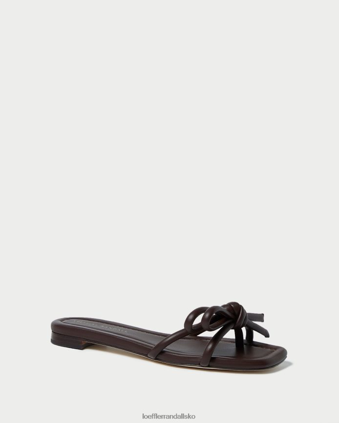 Kvinder Loeffler Randall hadley sløjfe sandal chokolade sko P64XZ4130