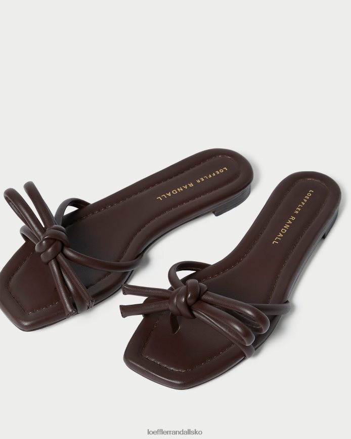 Kvinder Loeffler Randall hadley sløjfe sandal chokolade sko P64XZ4130