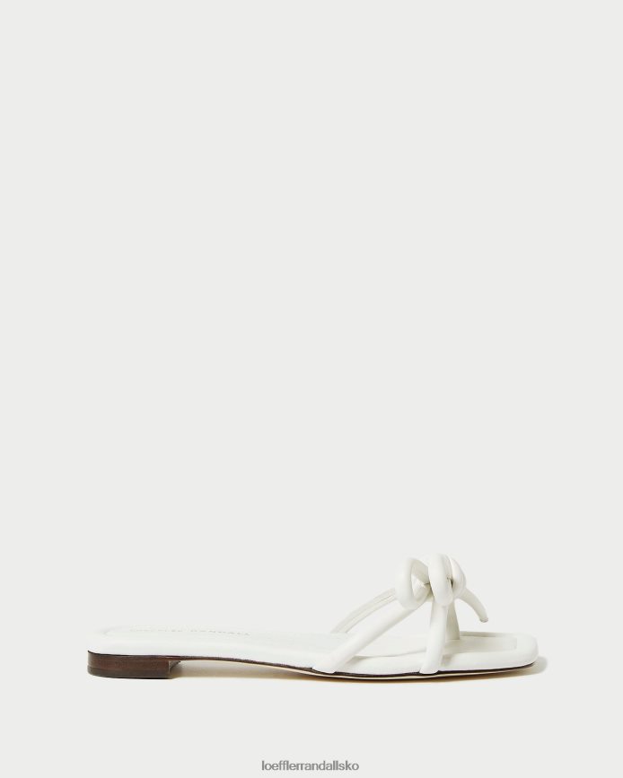 Kvinder Loeffler Randall hadley sløjfe sandal hvid sko P64XZ4123