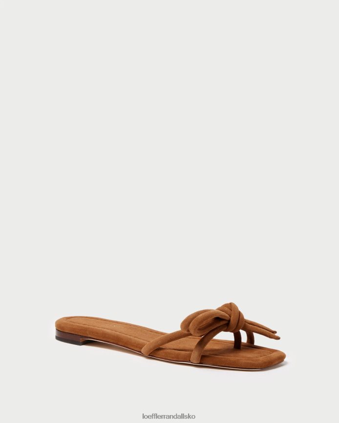 Kvinder Loeffler Randall hadley sløjfe sandal kakao sko P64XZ4105