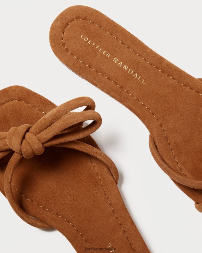 Kvinder Loeffler Randall hadley sløjfe sandal kakao sko P64XZ4105