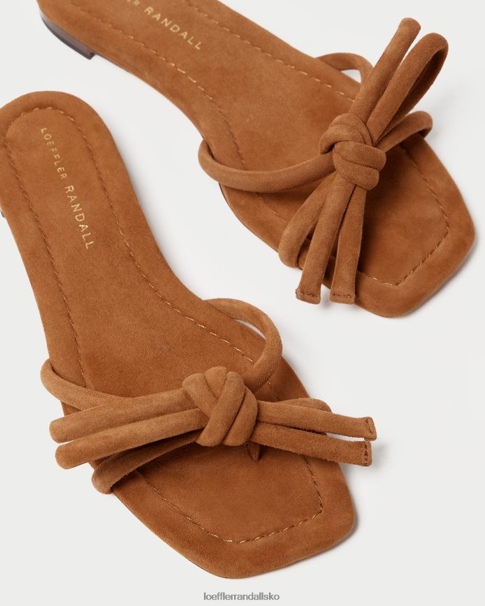 Kvinder Loeffler Randall hadley sløjfe sandal kakao sko P64XZ4105