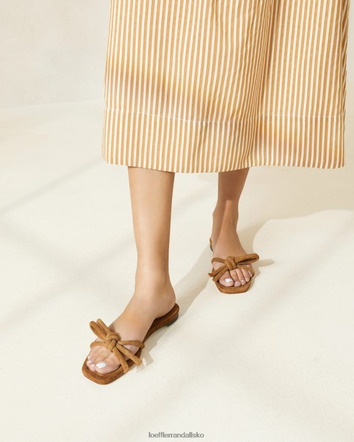 Kvinder Loeffler Randall hadley sløjfe sandal kakao sko P64XZ4105