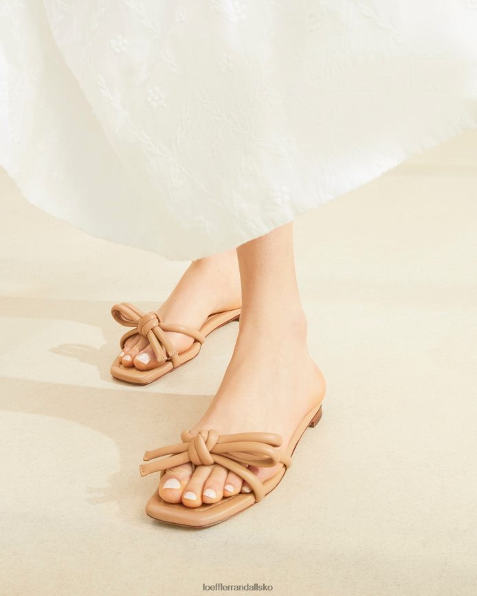 Kvinder Loeffler Randall hadley sløjfe sandal klit sko P64XZ4108