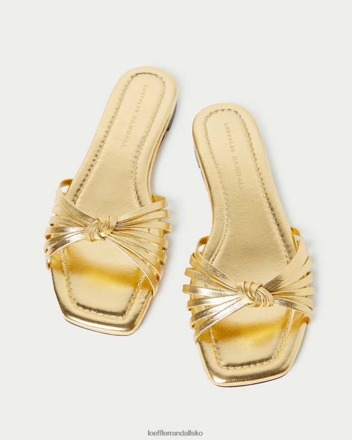 Kvinder Loeffler Randall izzie knude sandal guld sko P64XZ4127