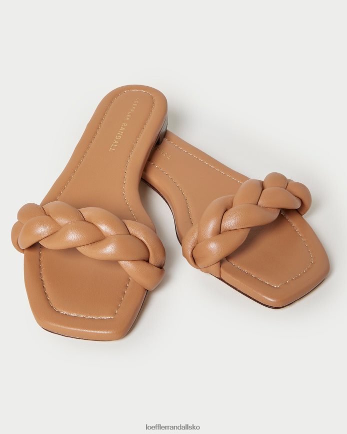 Kvinder Loeffler Randall jackson flettet sandal mørkt sand sko P64XZ4107