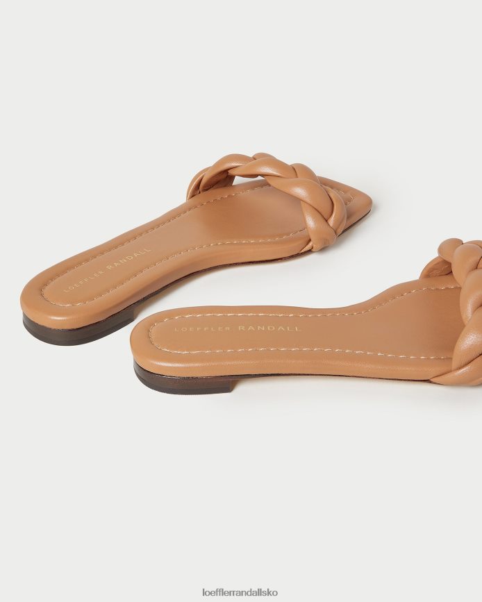 Kvinder Loeffler Randall jackson flettet sandal mørkt sand sko P64XZ4107