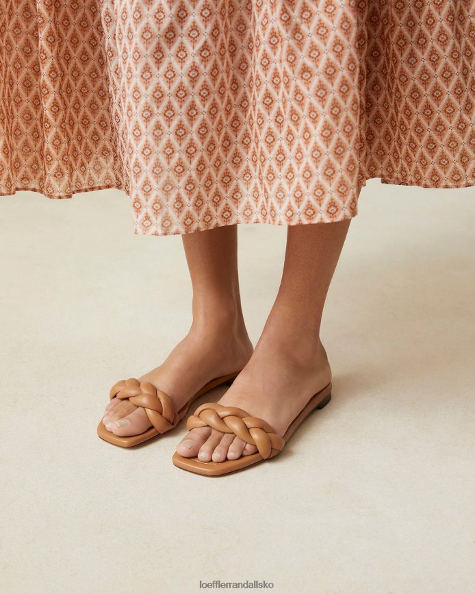 Kvinder Loeffler Randall jackson flettet sandal mørkt sand sko P64XZ4107