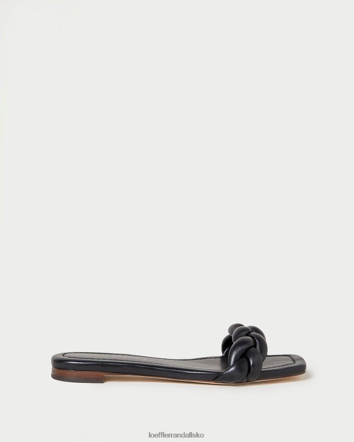 Kvinder Loeffler Randall jackson flettet sandal sort sko P64XZ4117