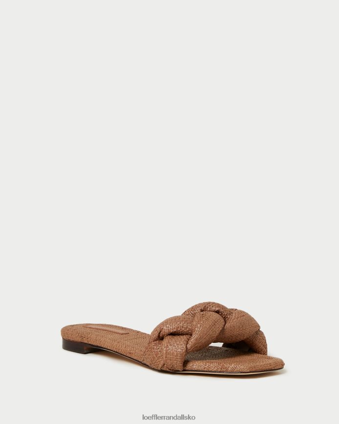 Kvinder Loeffler Randall joanna flettet sandal Brun sko P64XZ4111