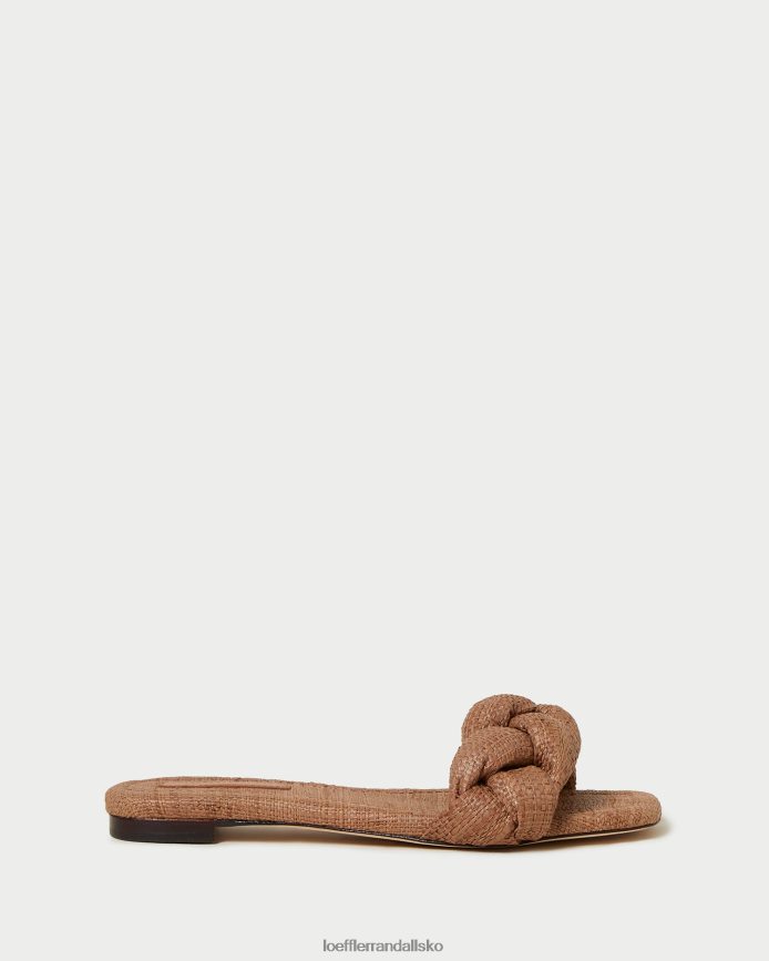 Kvinder Loeffler Randall joanna flettet sandal Brun sko P64XZ4111