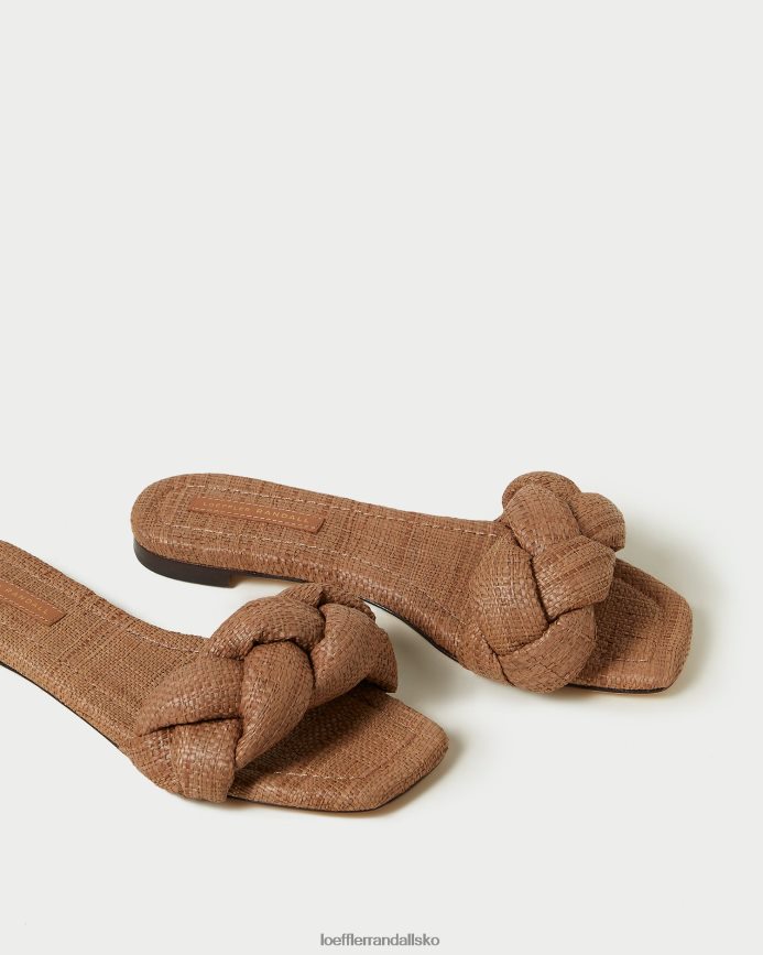 Kvinder Loeffler Randall joanna flettet sandal Brun sko P64XZ4111