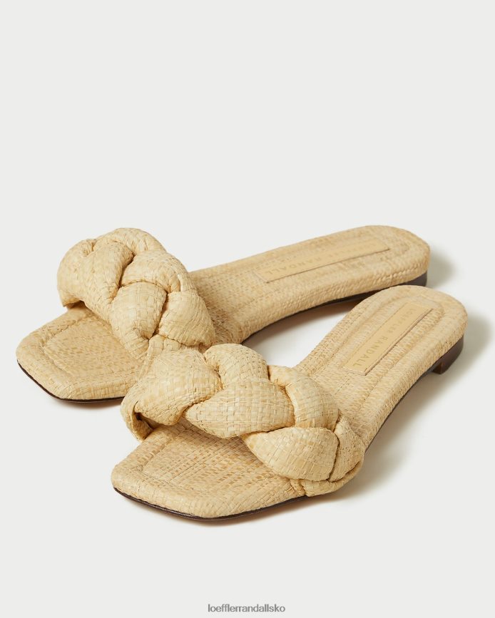 Kvinder Loeffler Randall joanna flettet sandal naturlig sko P64XZ4109