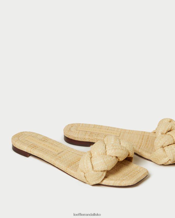 Kvinder Loeffler Randall joanna flettet sandal naturlig sko P64XZ4109