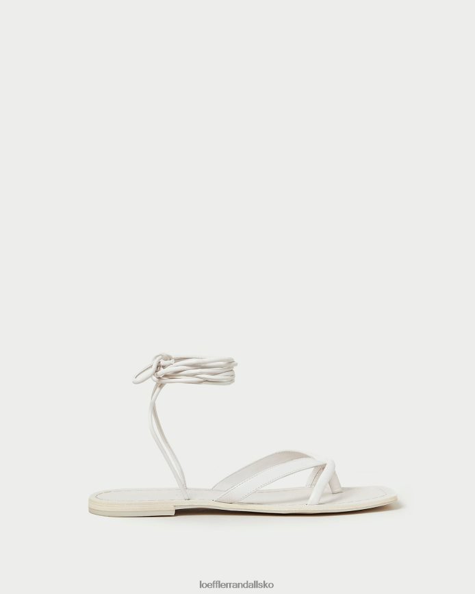 Kvinder Loeffler Randall lilla hvid sandal med stropper ørken hvid sko P64XZ4118