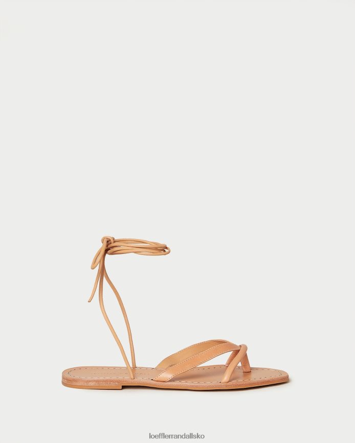Kvinder Loeffler Randall lilla thong wrap sandal honning sko P64XZ4106