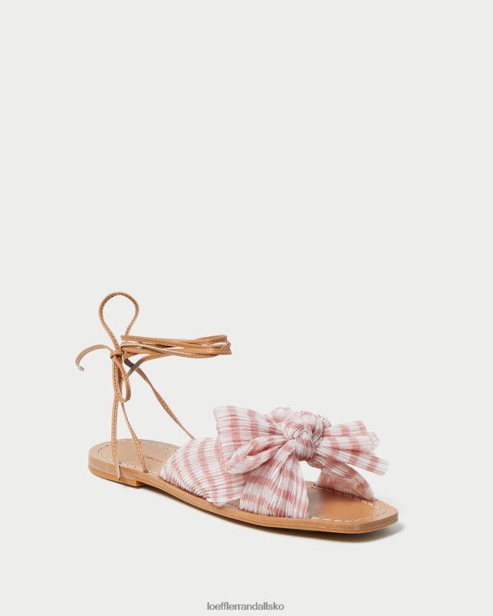 Kvinder Loeffler Randall pæonbue-rutschebane blød pink gingham sko P64XZ4131