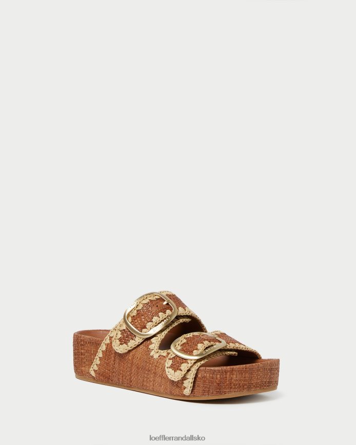 Kvinder Loeffler Randall theo brun fodsengssandal cuona/naturlig sko P64XZ4121