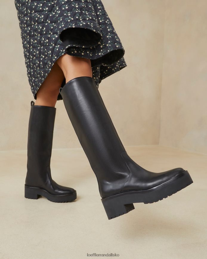 Kvinder Loeffler Randall carlee høj støvle sort sko P64XZ4290