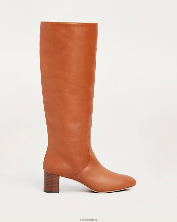 Kvinder Loeffler Randall gia høj støvle cognac sko P64XZ4271