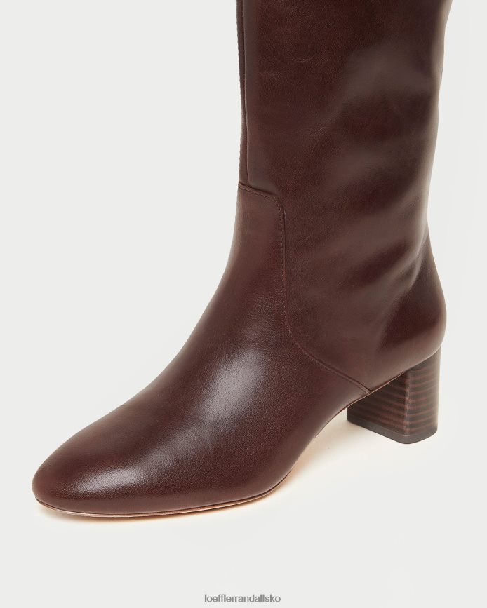 Kvinder Loeffler Randall gia høj støvle espresso sko P64XZ4286