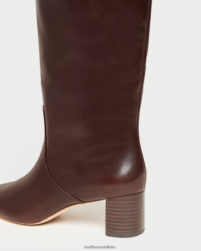 Kvinder Loeffler Randall gia høj støvle espresso sko P64XZ4286