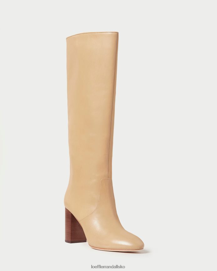 Kvinder Loeffler Randall gylden høj støvle kaki sko P64XZ4288