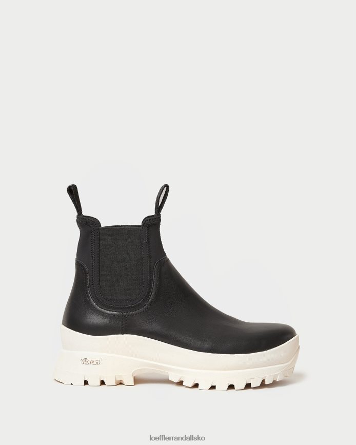 Kvinder Loeffler Randall tara creme vejr støvle sort hvid sko P64XZ4280