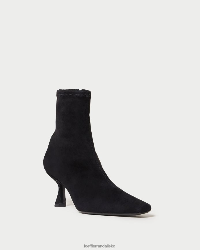 Kvinder Loeffler Randall thandy buet støvle i ruskind sort sko P64XZ4289