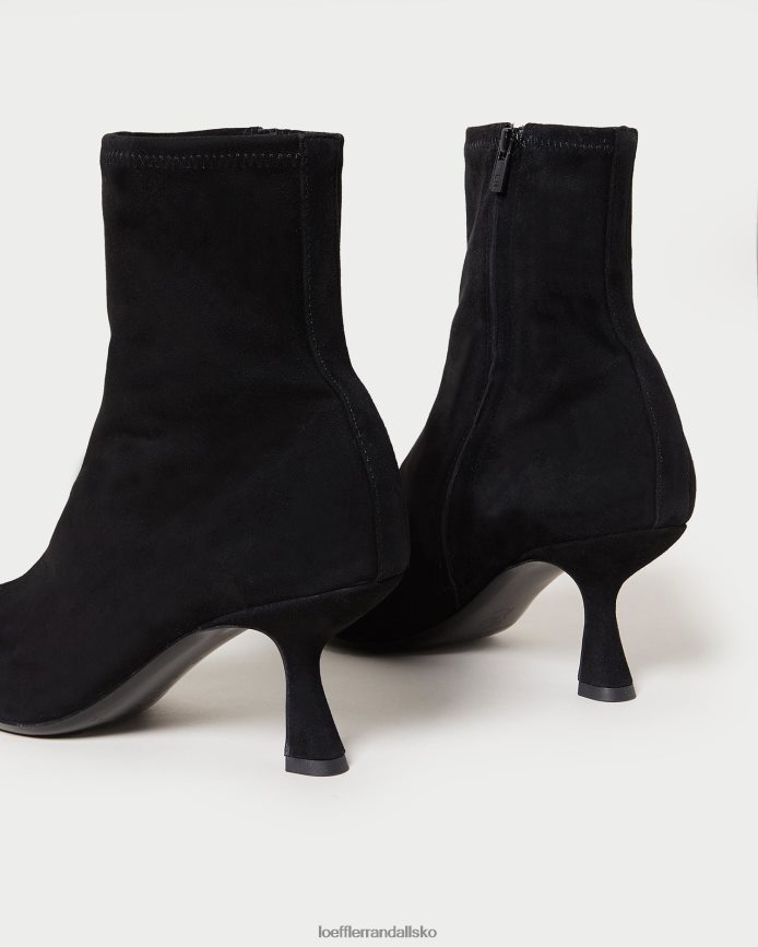 Kvinder Loeffler Randall thandy buet støvle i ruskind sort sko P64XZ4289