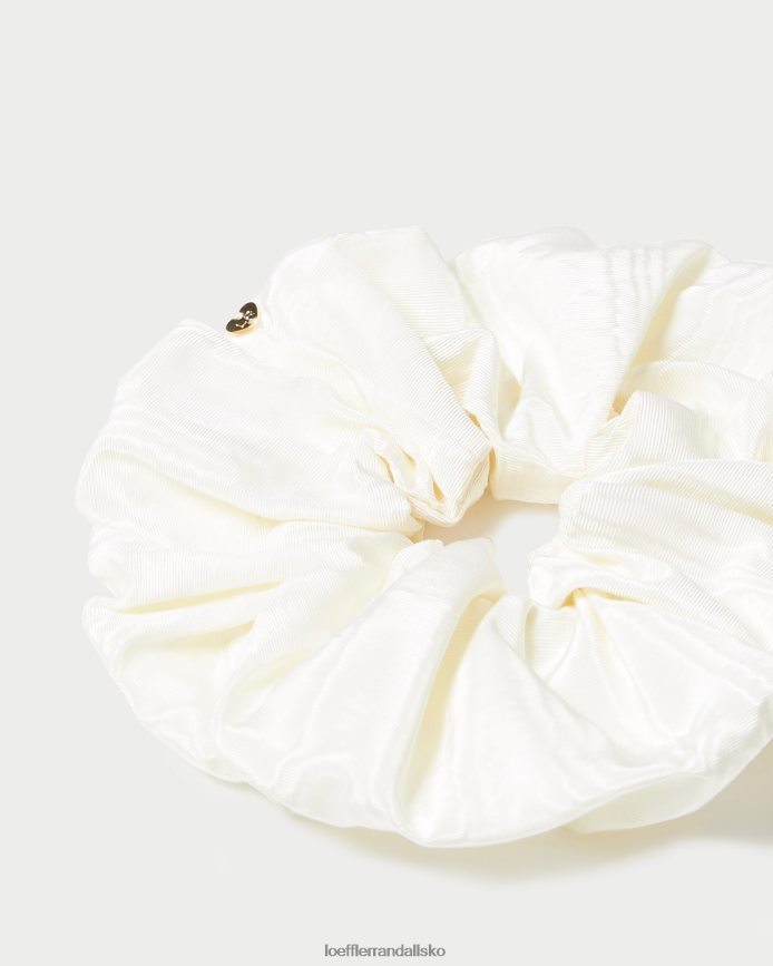 Kvinder Loeffler Randall astrid oversized scrunchie fløde tilbehør P64XZ4150