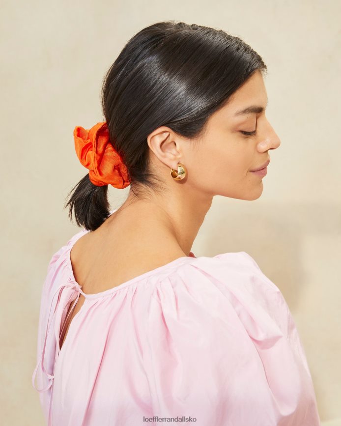 Kvinder Loeffler Randall astrid oversized scrunchie mandarin tilbehør P64XZ4156