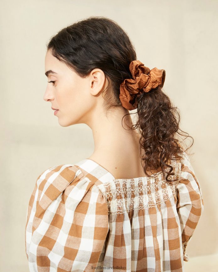 Kvinder Loeffler Randall astrid oversized scrunchie muskatnød tilbehør P64XZ4158