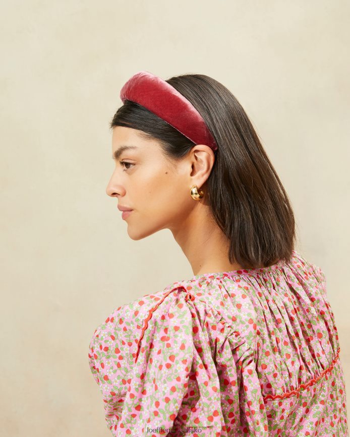 Kvinder Loeffler Randall bellamy fløjls pandebånd te rose tilbehør P64XZ4152