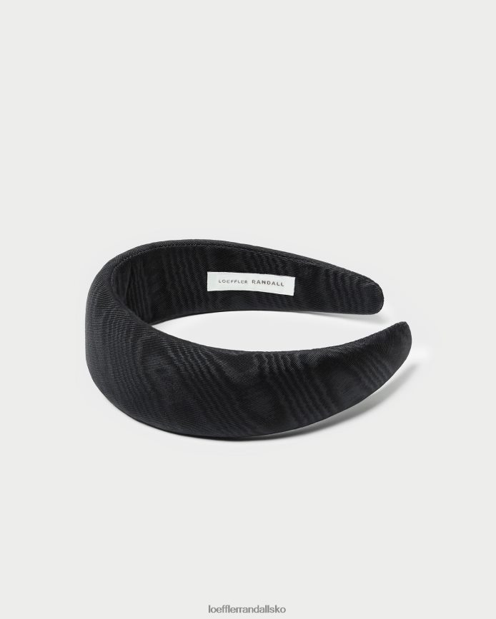 Kvinder Loeffler Randall bellamy pandebånd sort moire tilbehør P64XZ4148